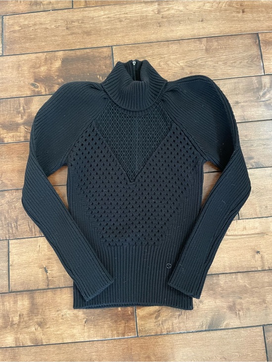 Gucci Sweaters - Authentic Gucci Wool Turtleneck Mesh Sweater